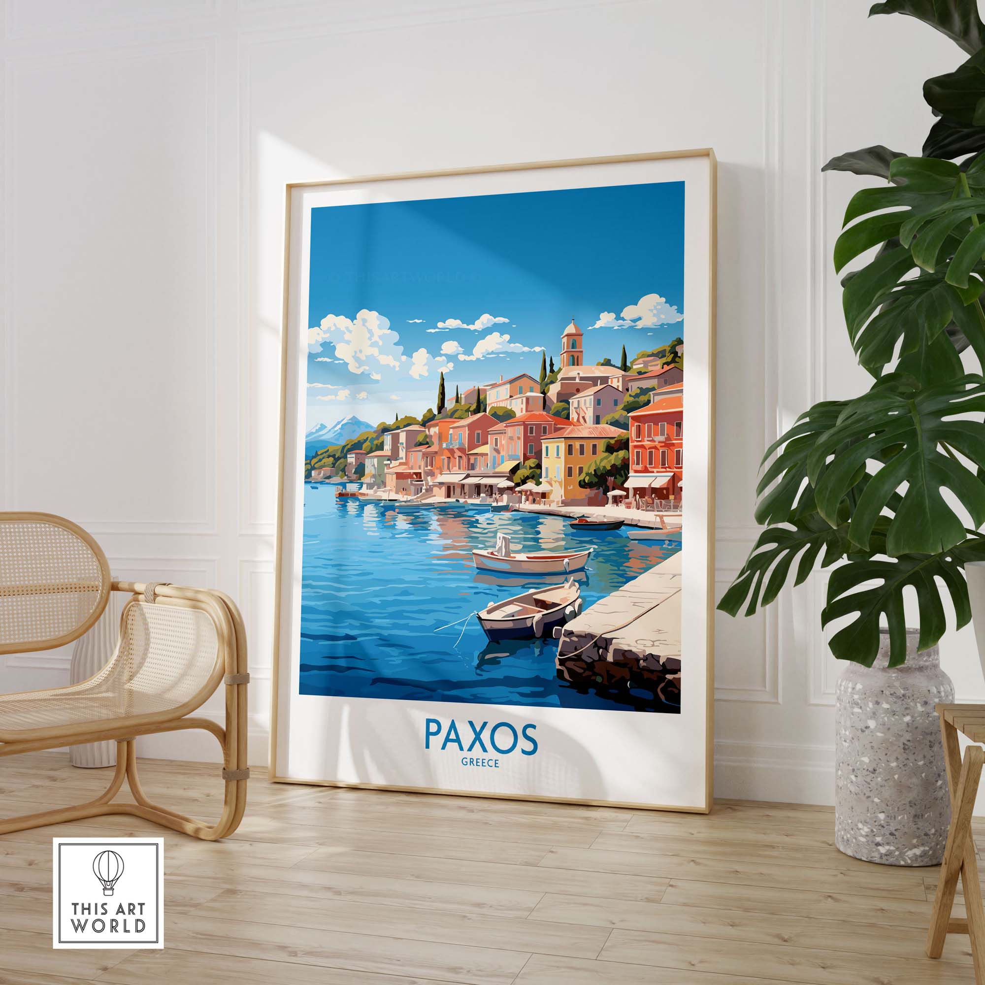 Paxos Travel Print Greece