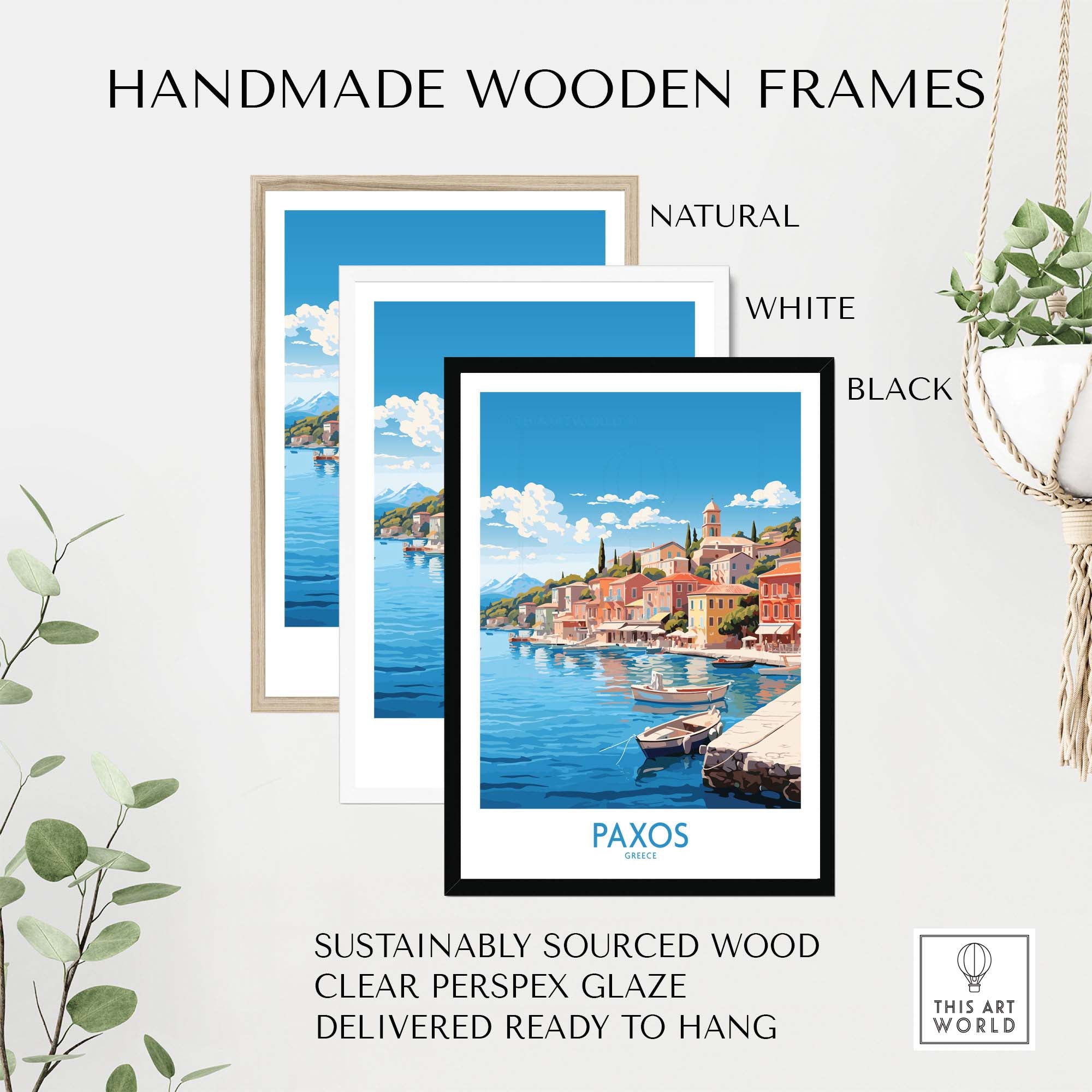 Paxos Travel Print Greece