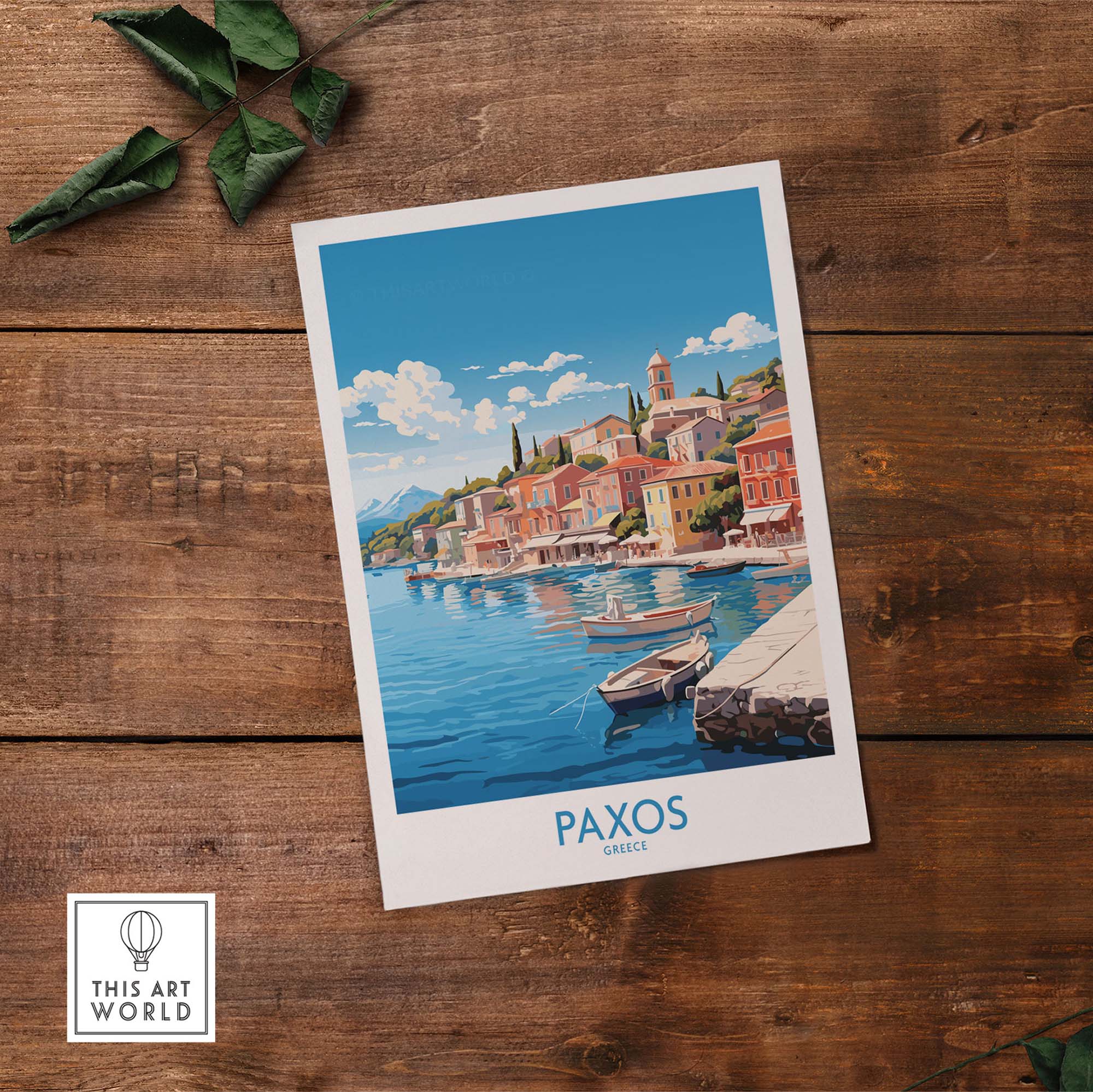 Paxos Travel Print Greece