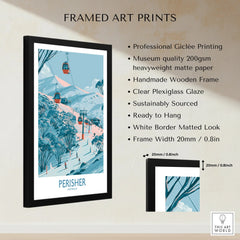 Perisher Australia Ski Resort Wall Art — framed print details measurements quality details