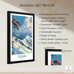 Perisher Australia Slopes Wall Art — framed print details measurements quality details