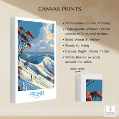 Perisher Australia Slopes Wall Art — canvas print stretched cotton canvas details