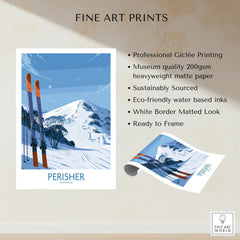 Perisher Australia Ski Slopes Wall Art — fine art print unframed quality details