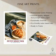 French Breakfast Kitchen Wall Art - fine art print unframed quality details