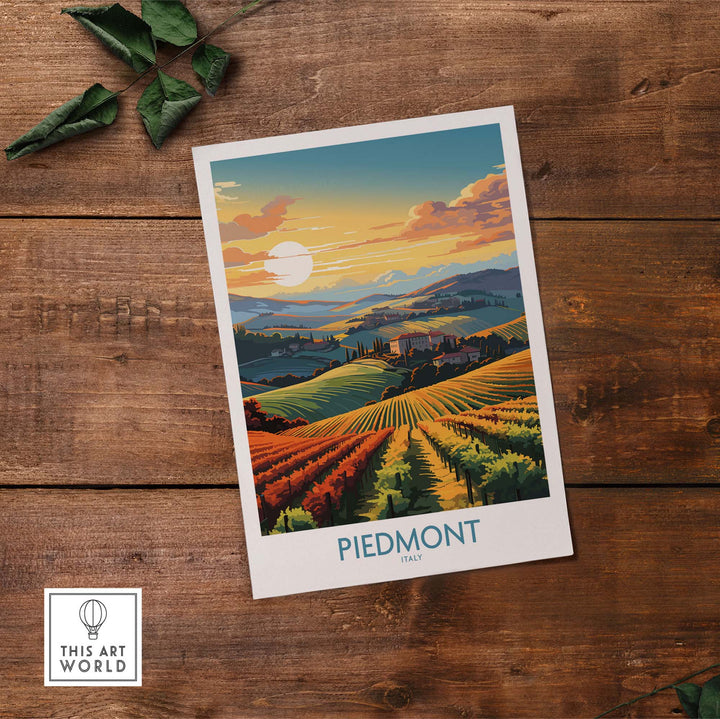 Piedmont Poster Italy