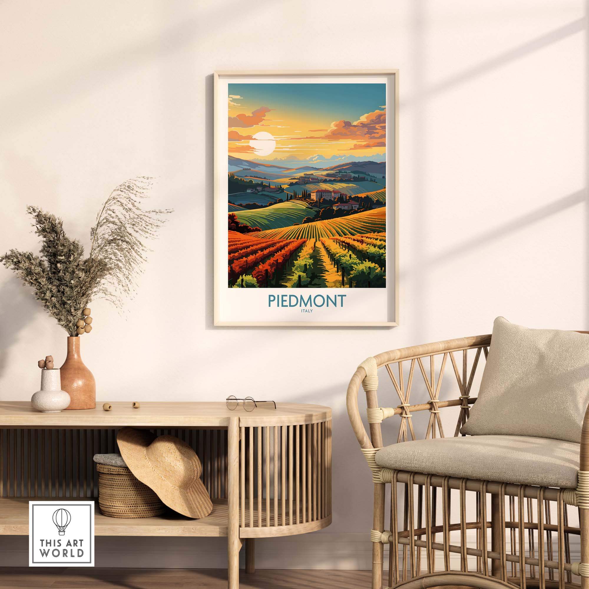 Piedmont Poster Italy