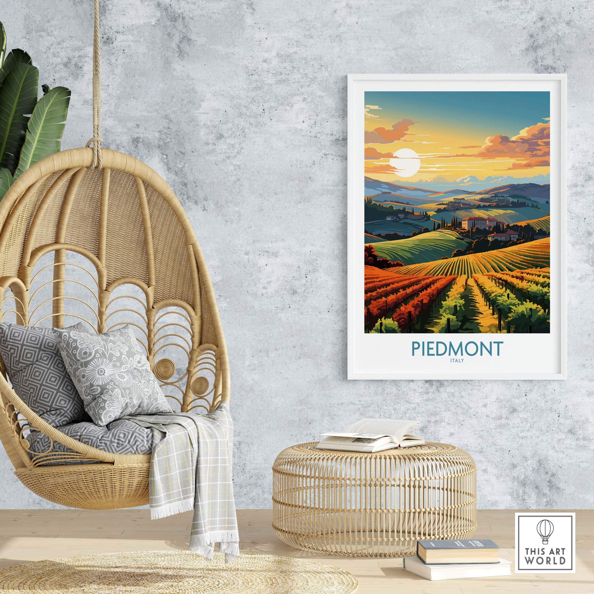 Piedmont Poster Italy