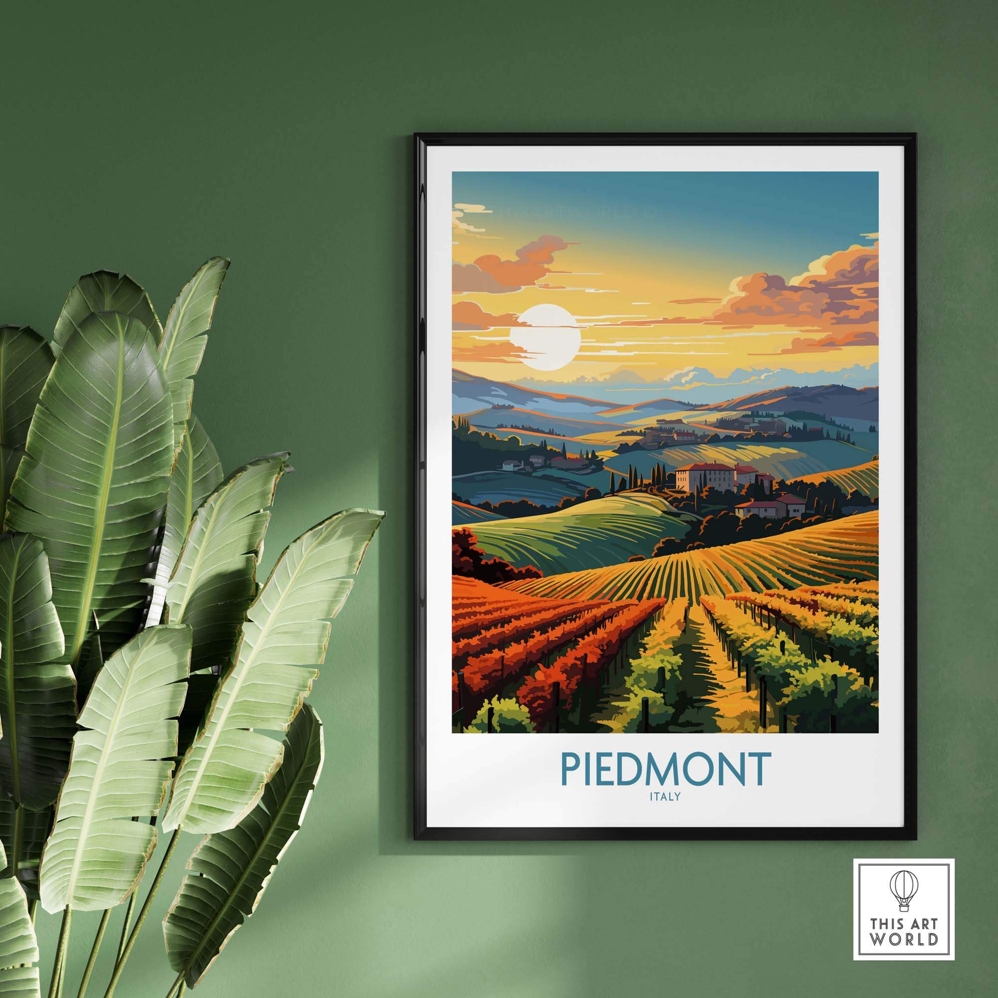 Piedmont Poster Italy
