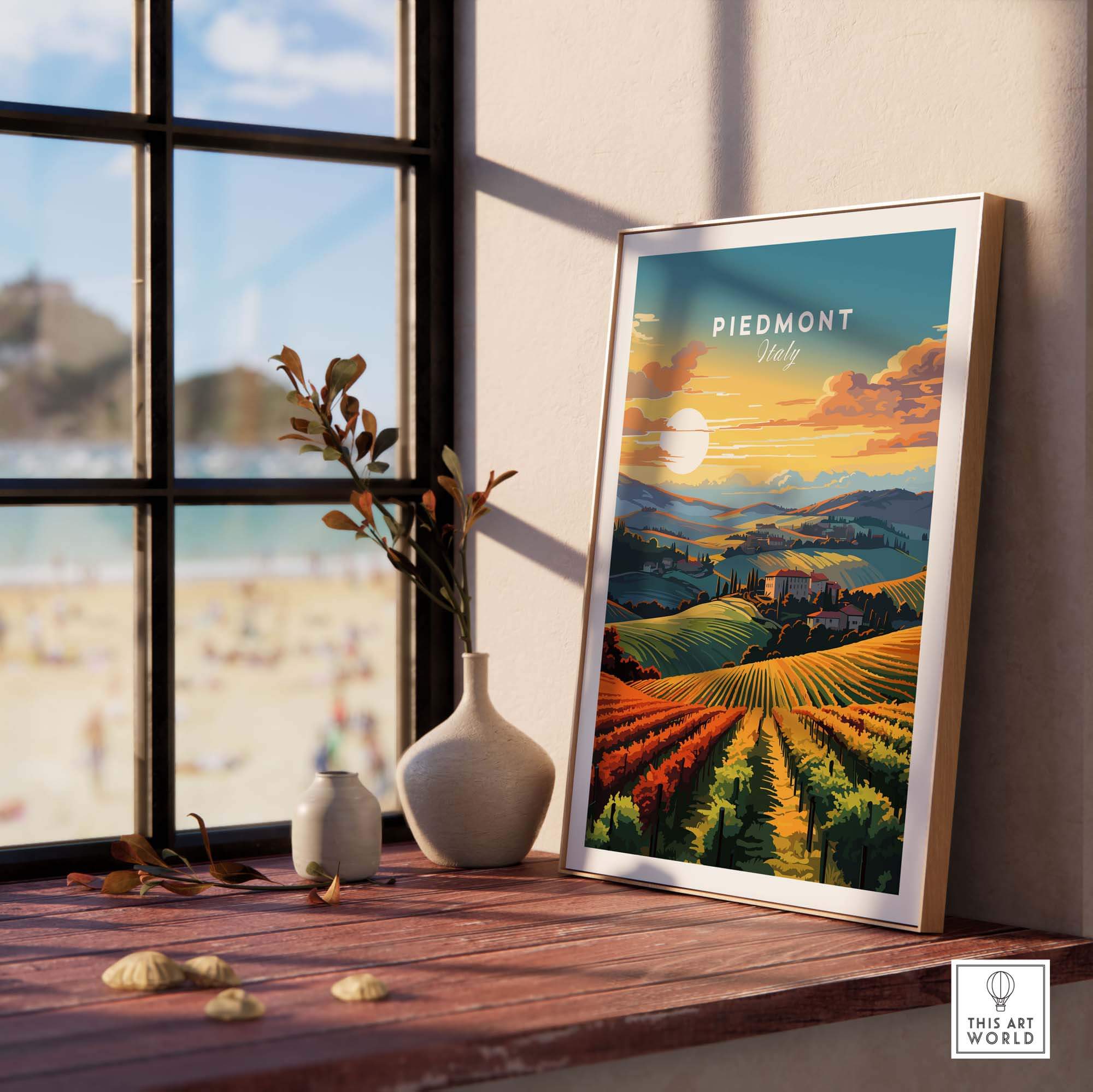 Piedmont Print Italy