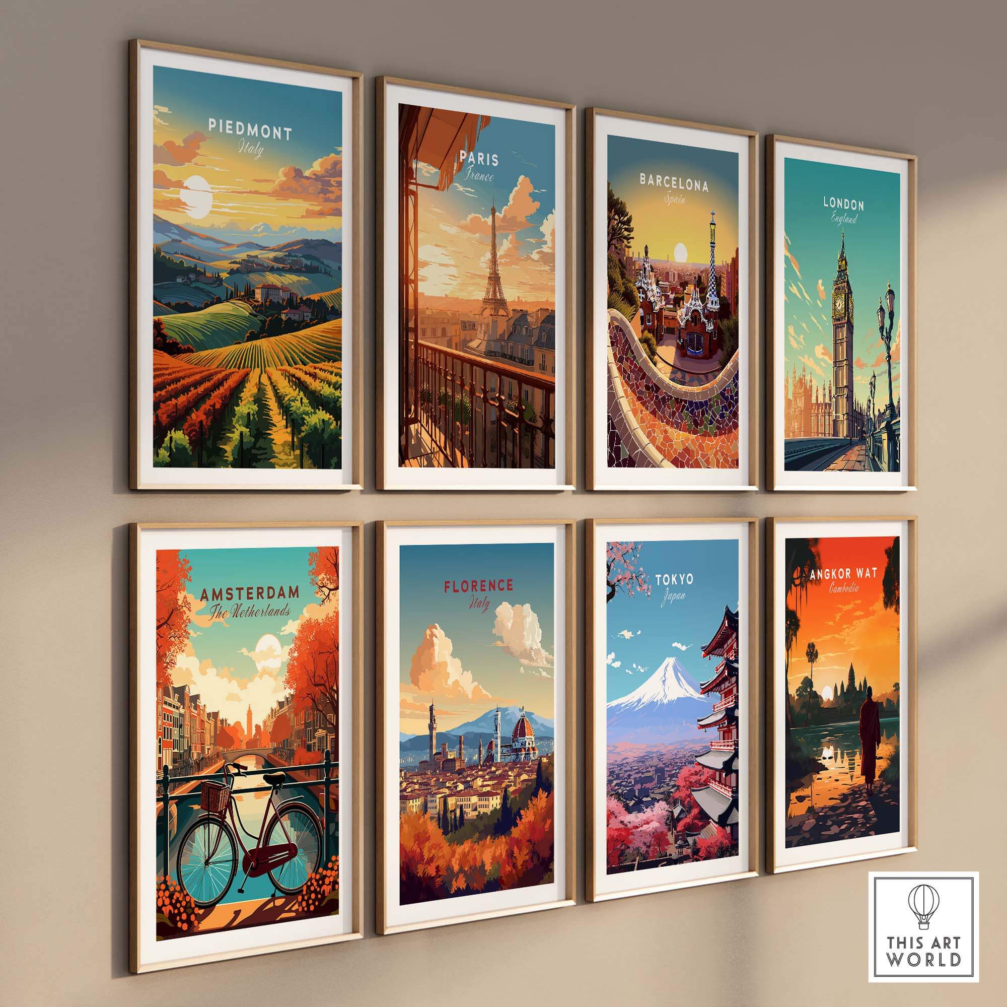 Piedmont Print Italy