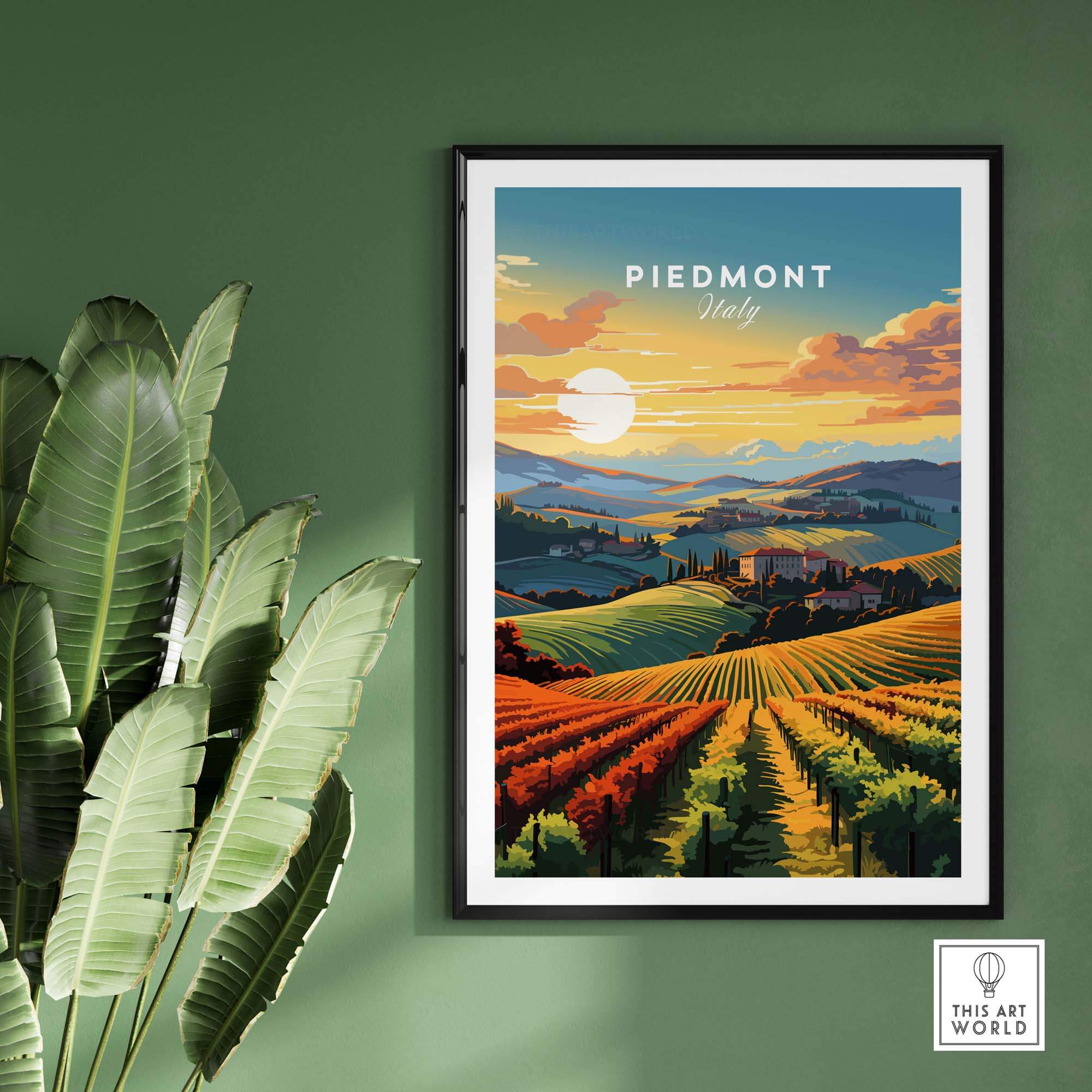 Piedmont Print Italy