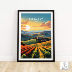 Piedmont Print Italy