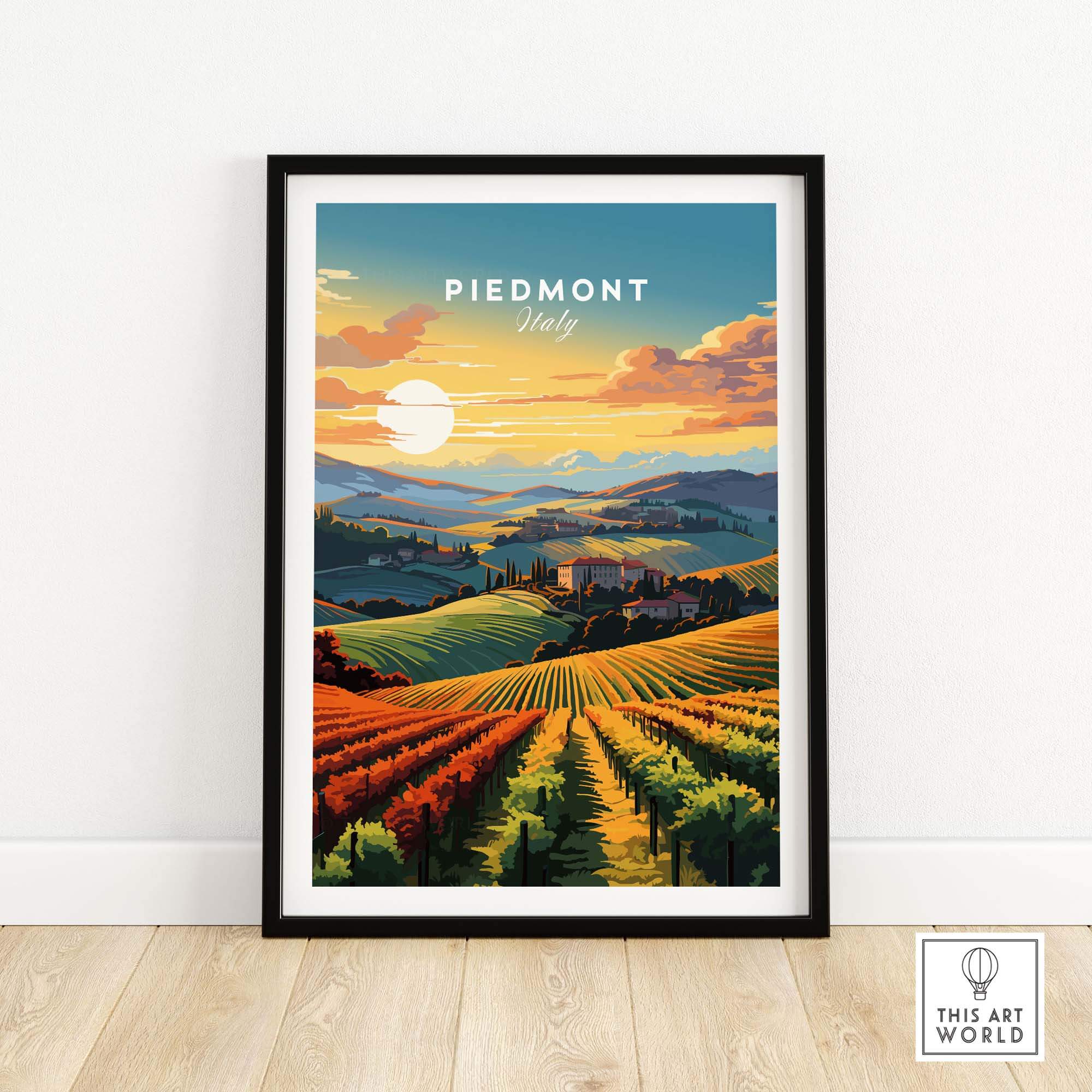 Piedmont Print Italy