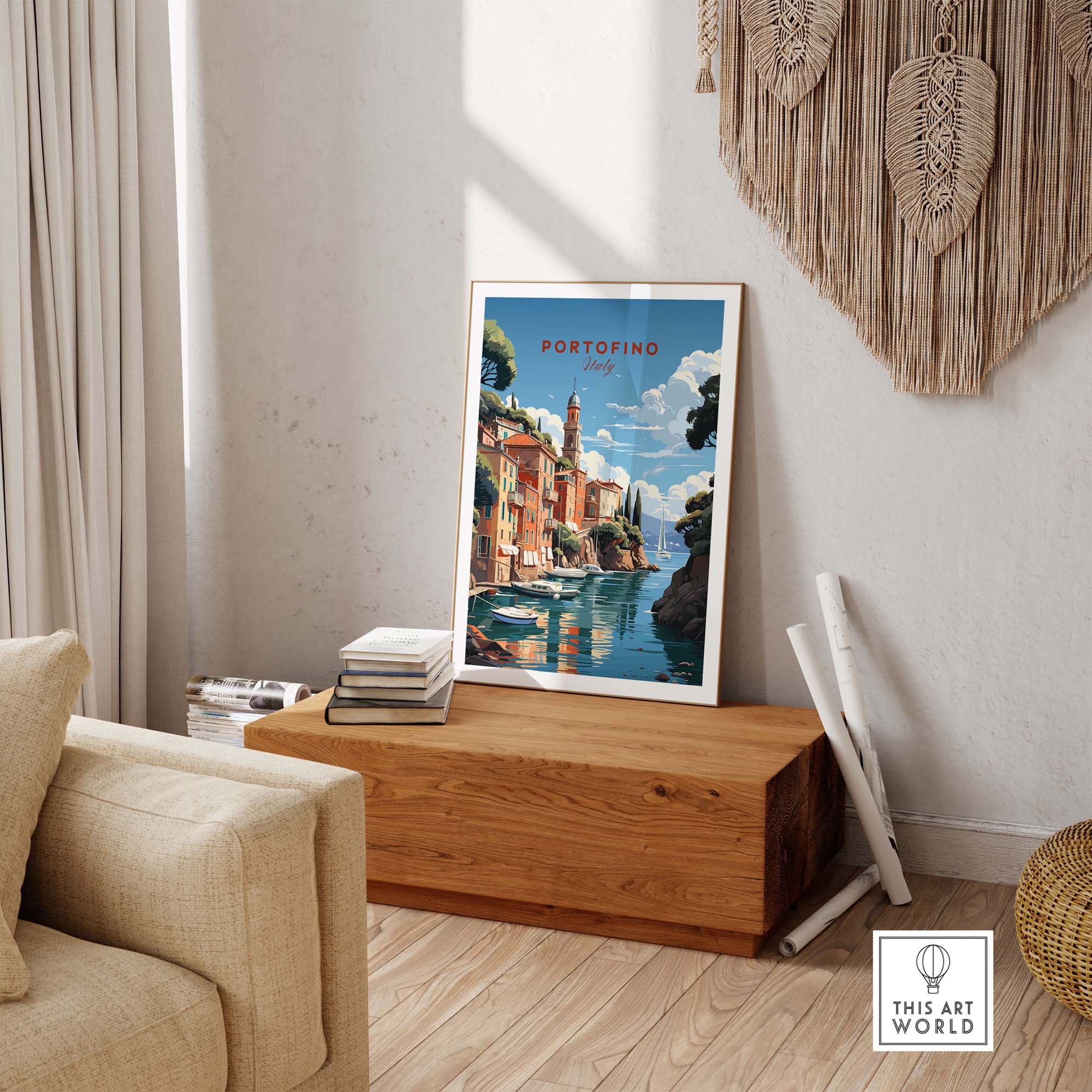 Portofino Italy Travel Poster