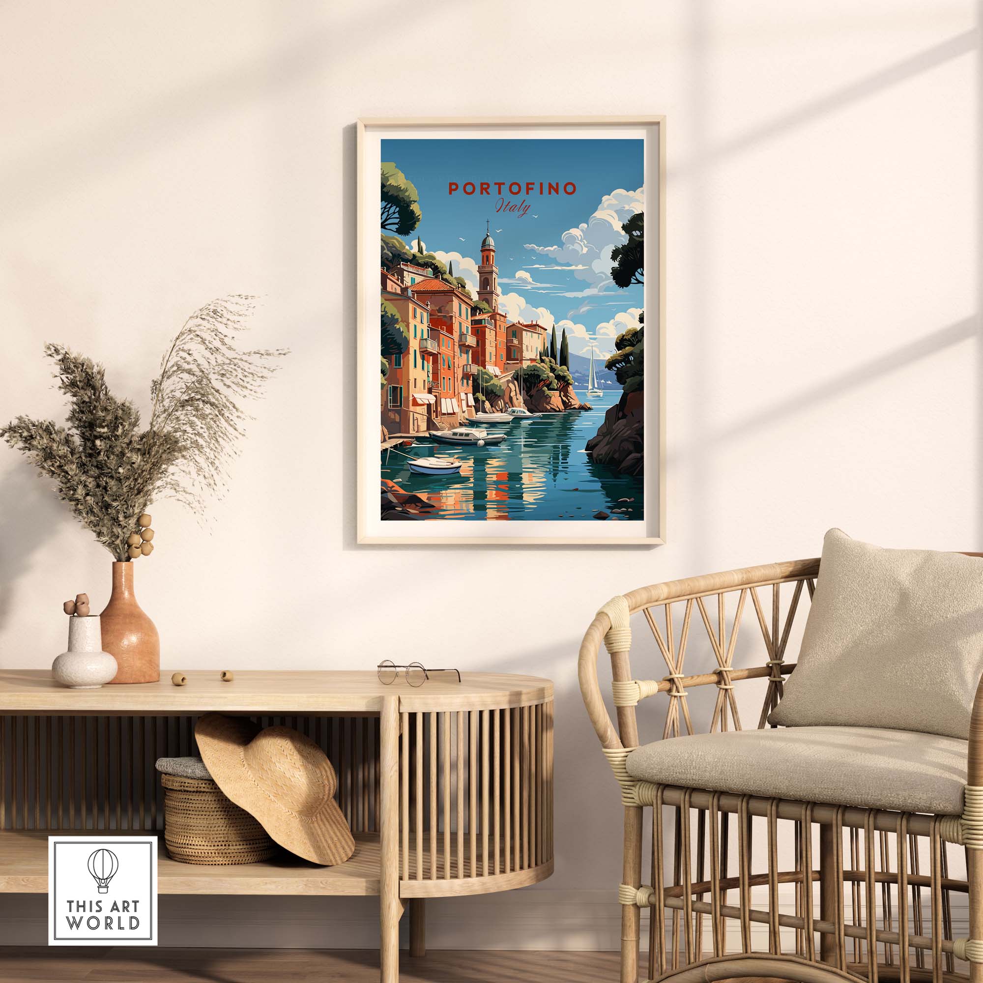Portofino Italy Travel Poster