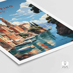 Portofino Italy Travel Poster