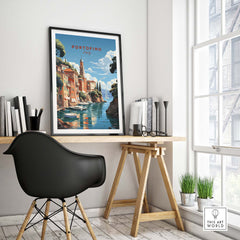 Portofino Italy Travel Poster
