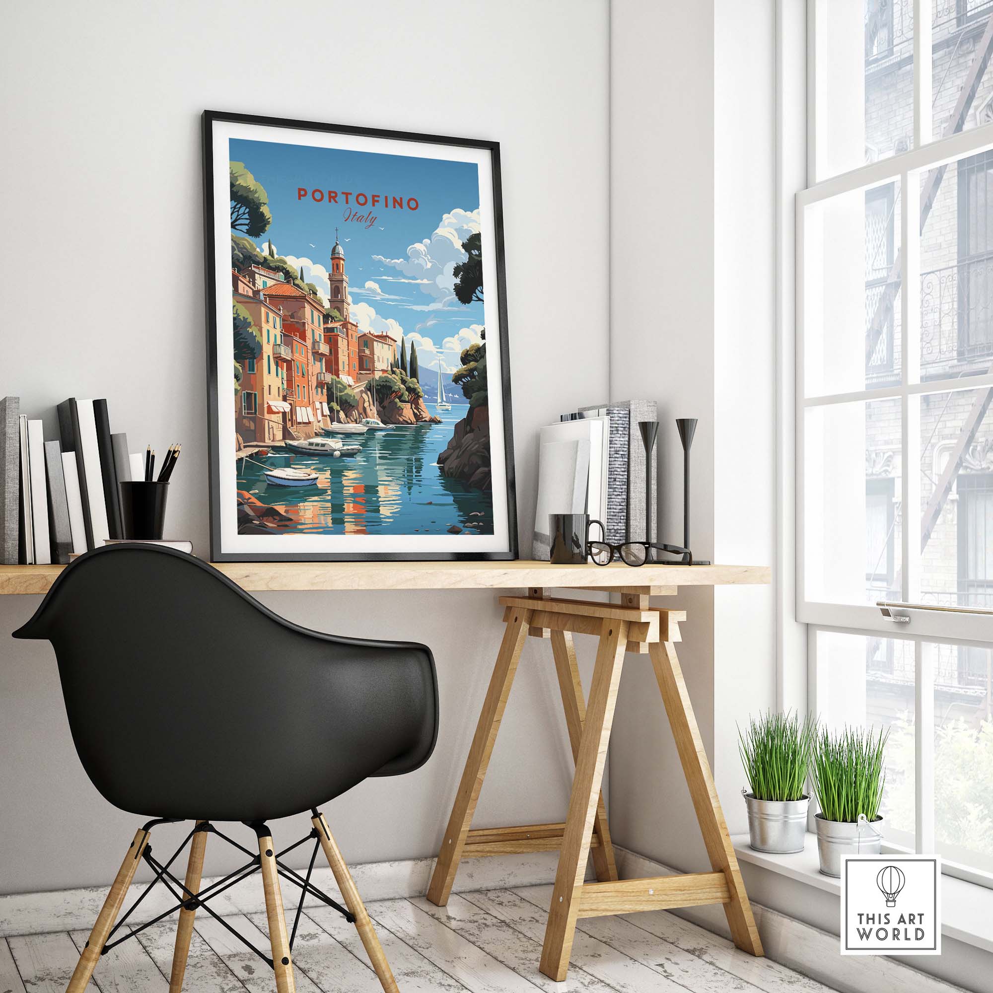 Portofino Italy Travel Poster
