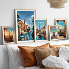 Portofino Italy Travel Poster