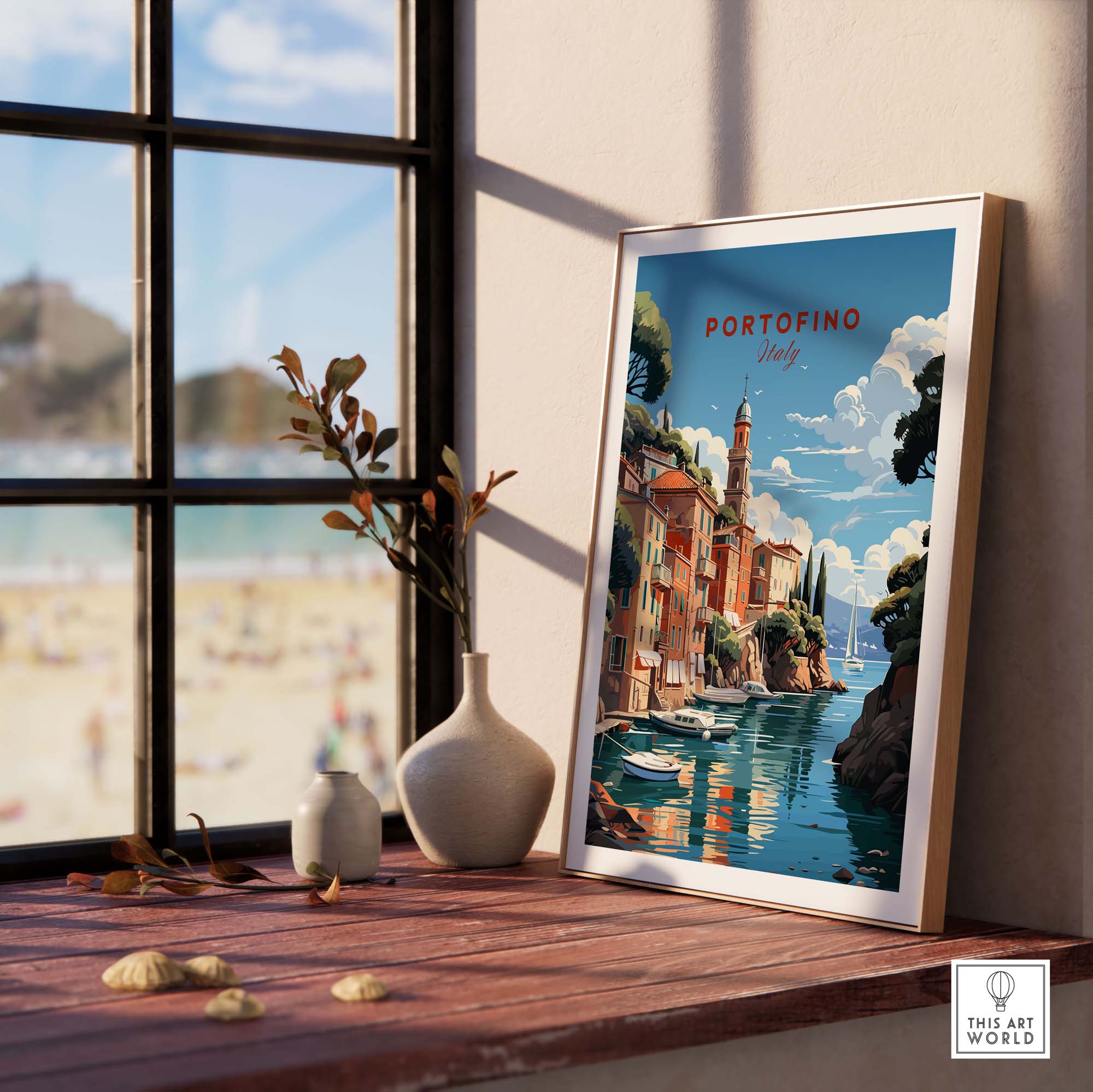 Portofino Italy Travel Poster