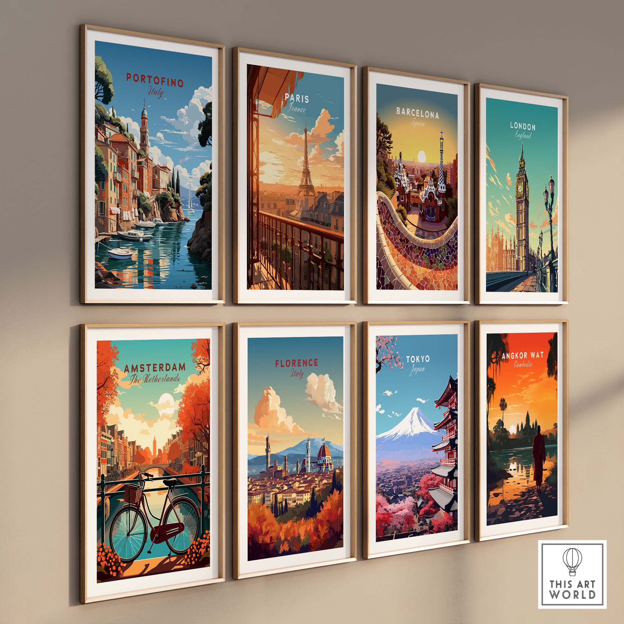 Portofino Italy Travel Poster