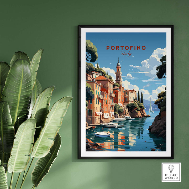 Portofino Italy Travel Poster