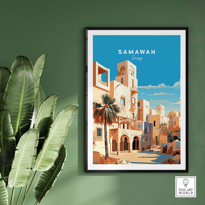 Samawah Iraq Travel Poster Print