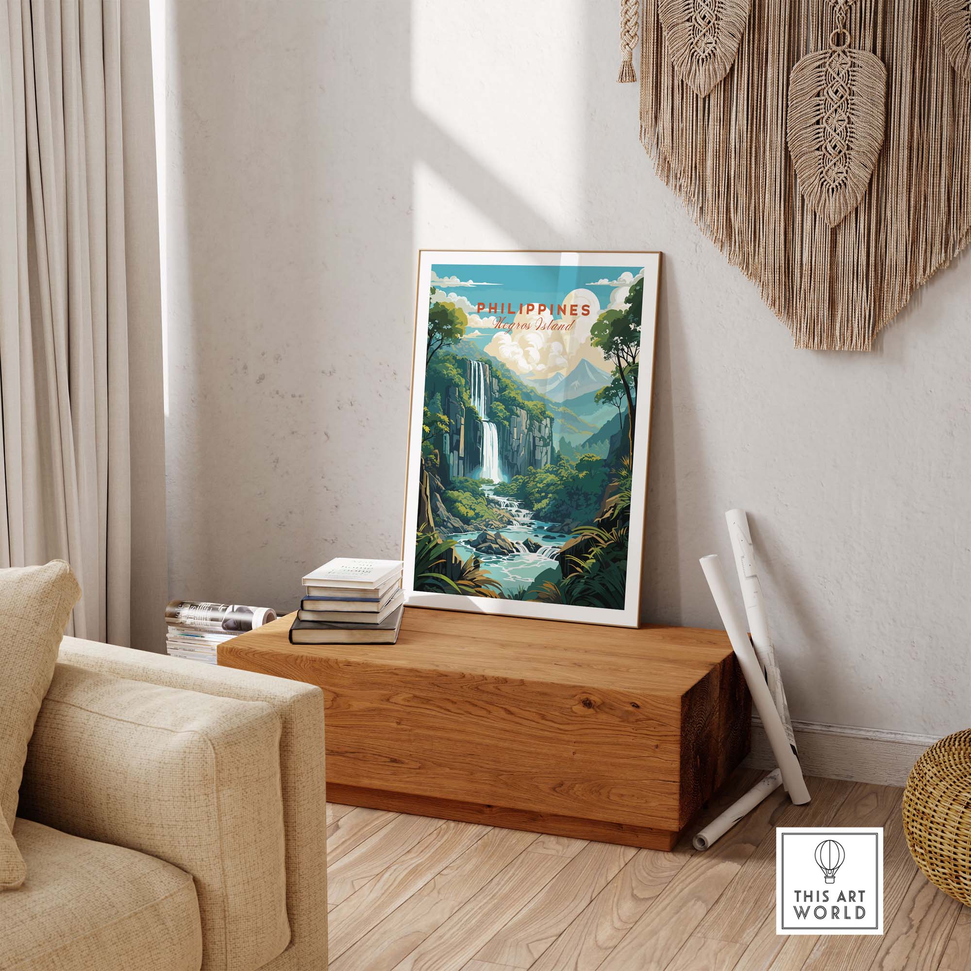 Philippines Negros Island Print