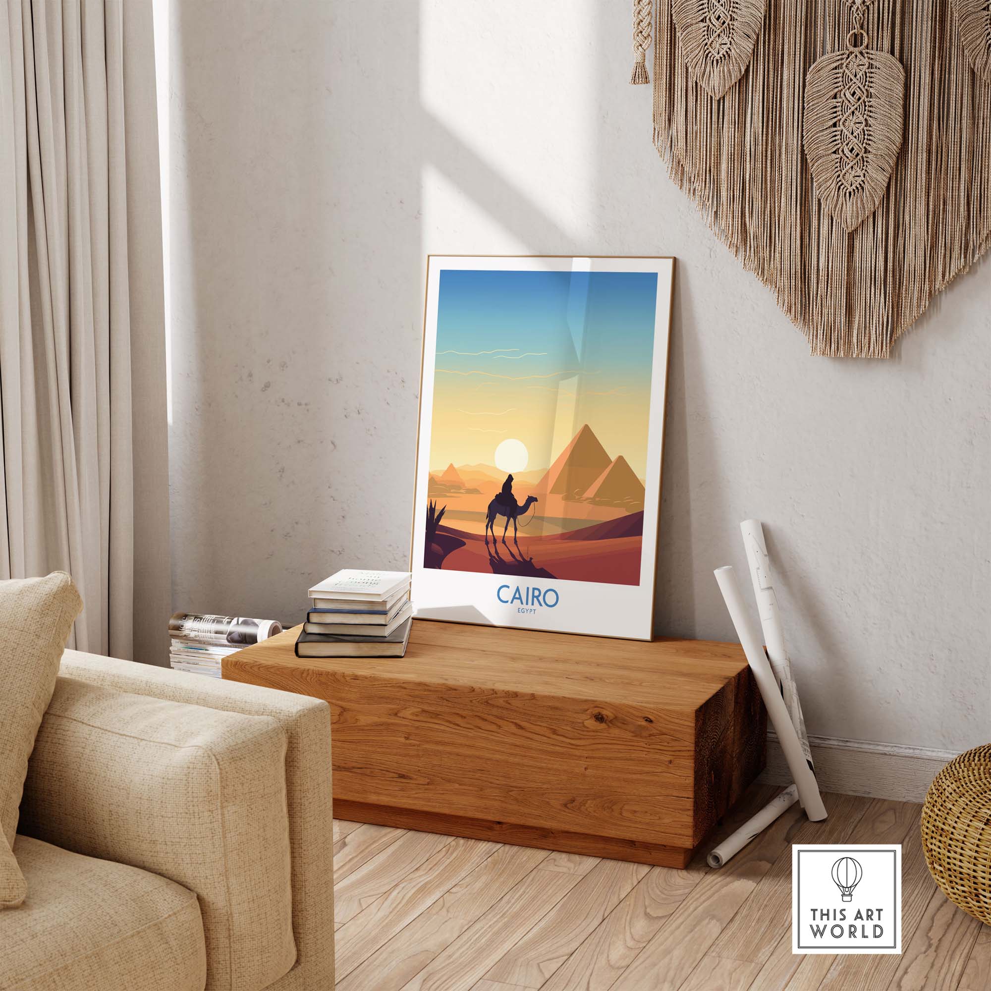 Pyramids Art Print Cairo