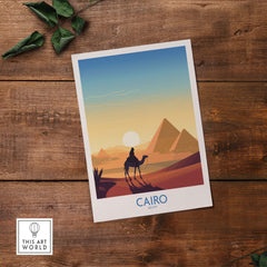 Pyramids Art Print Cairo