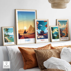 Pyramids Art Print Cairo