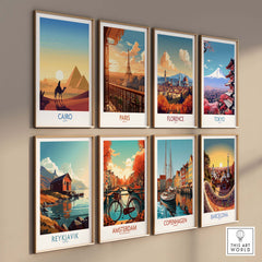 Pyramids Art Print Cairo
