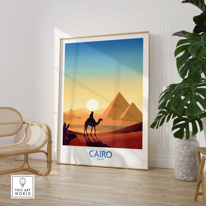 Pyramids Art Print Cairo