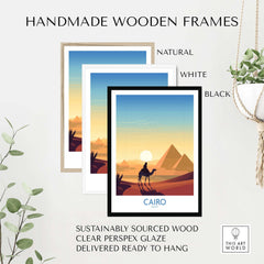 Pyramids Art Print Cairo