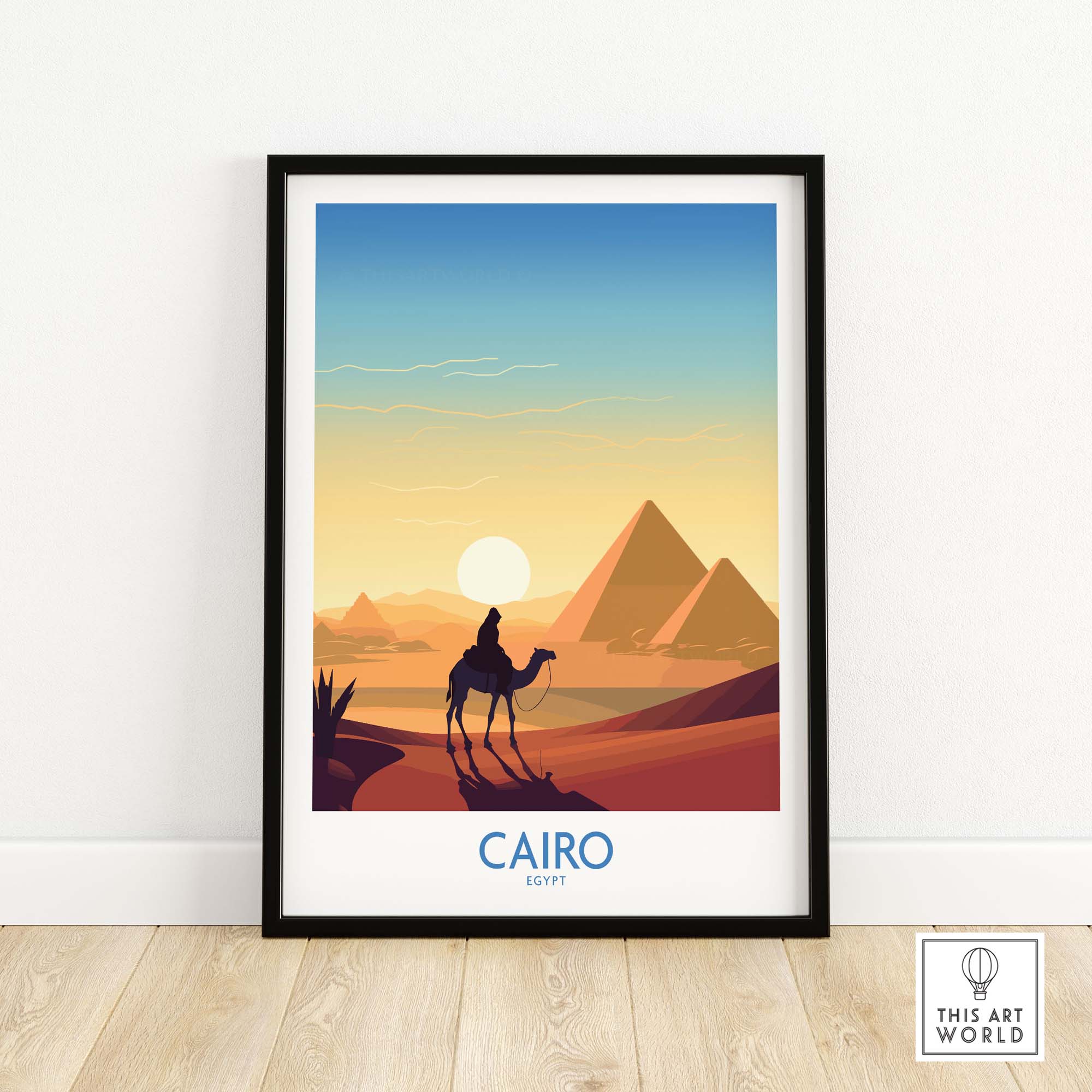 Pyramids Art Print Cairo