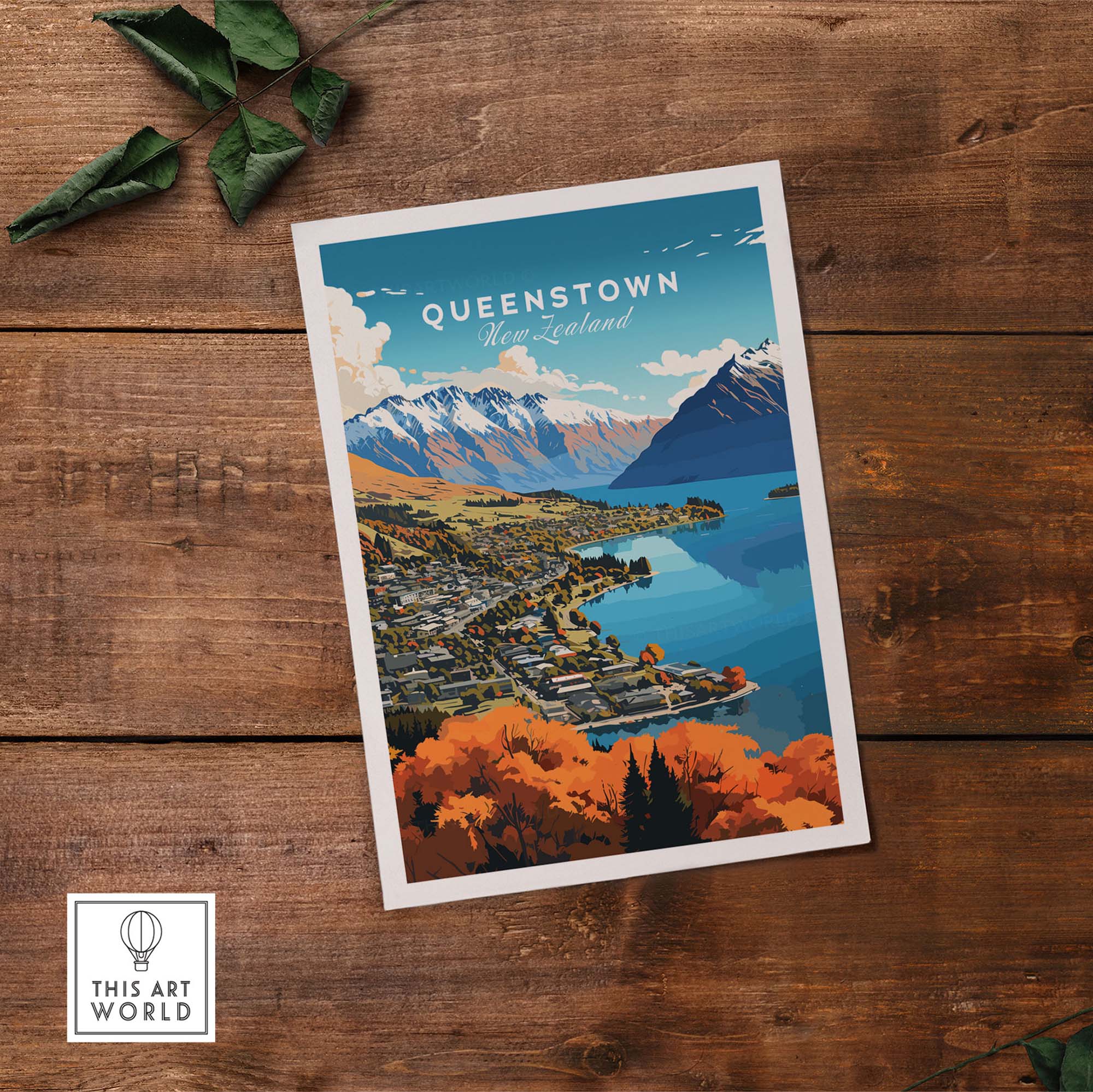 Queenstown Township Art Print