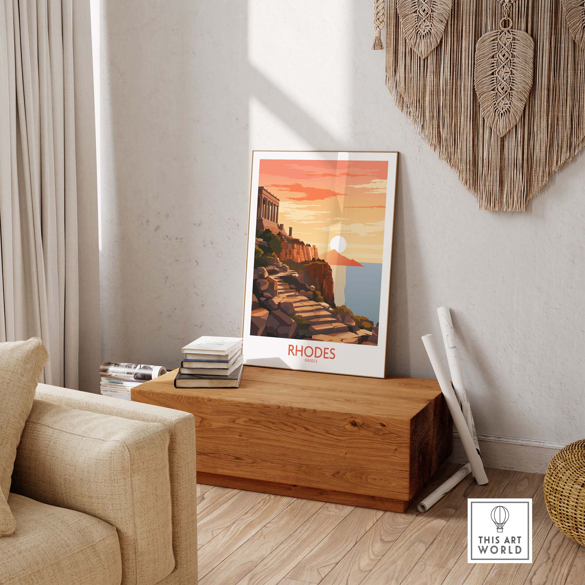 Rhodes Island Greece Poster