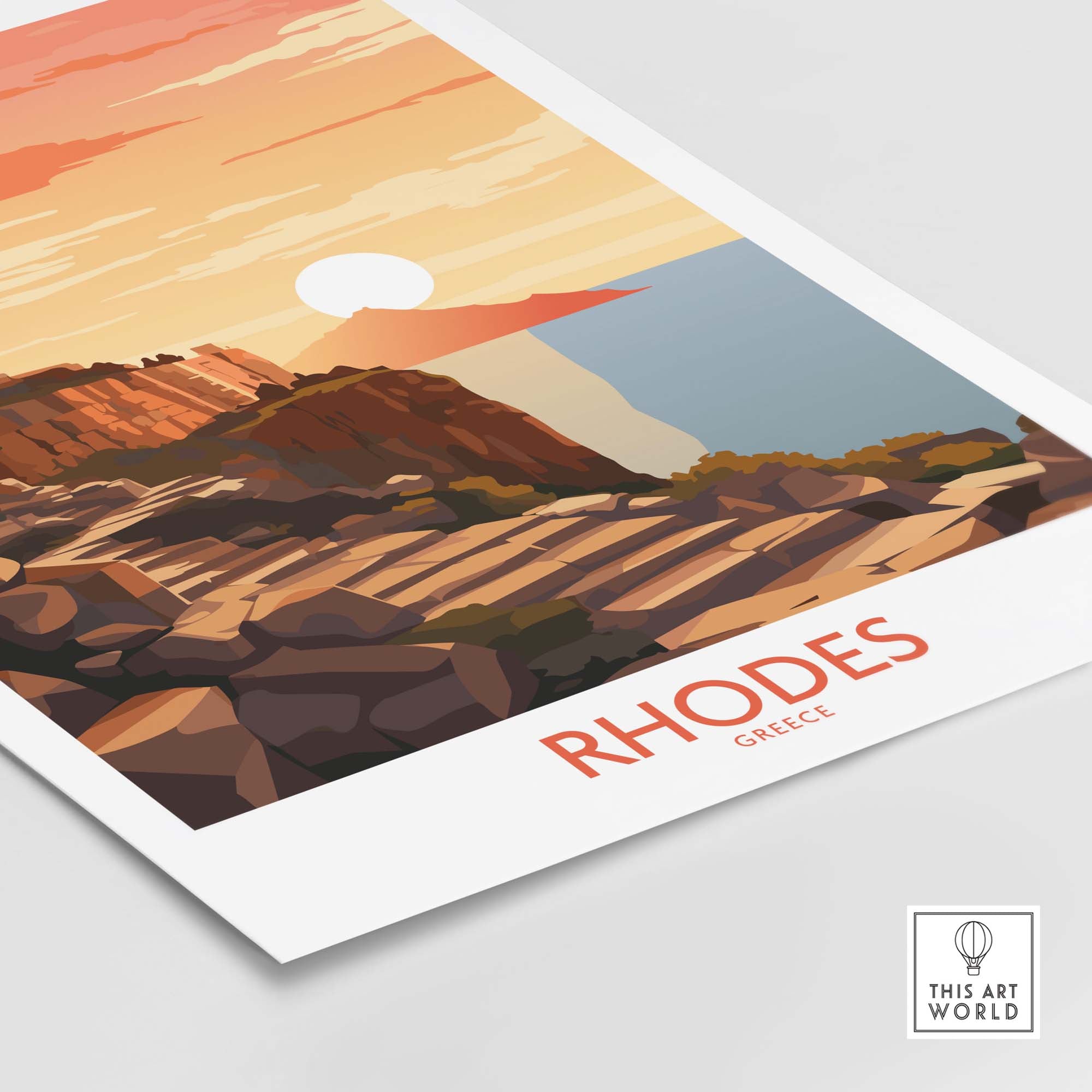 Rhodes Island Greece Poster