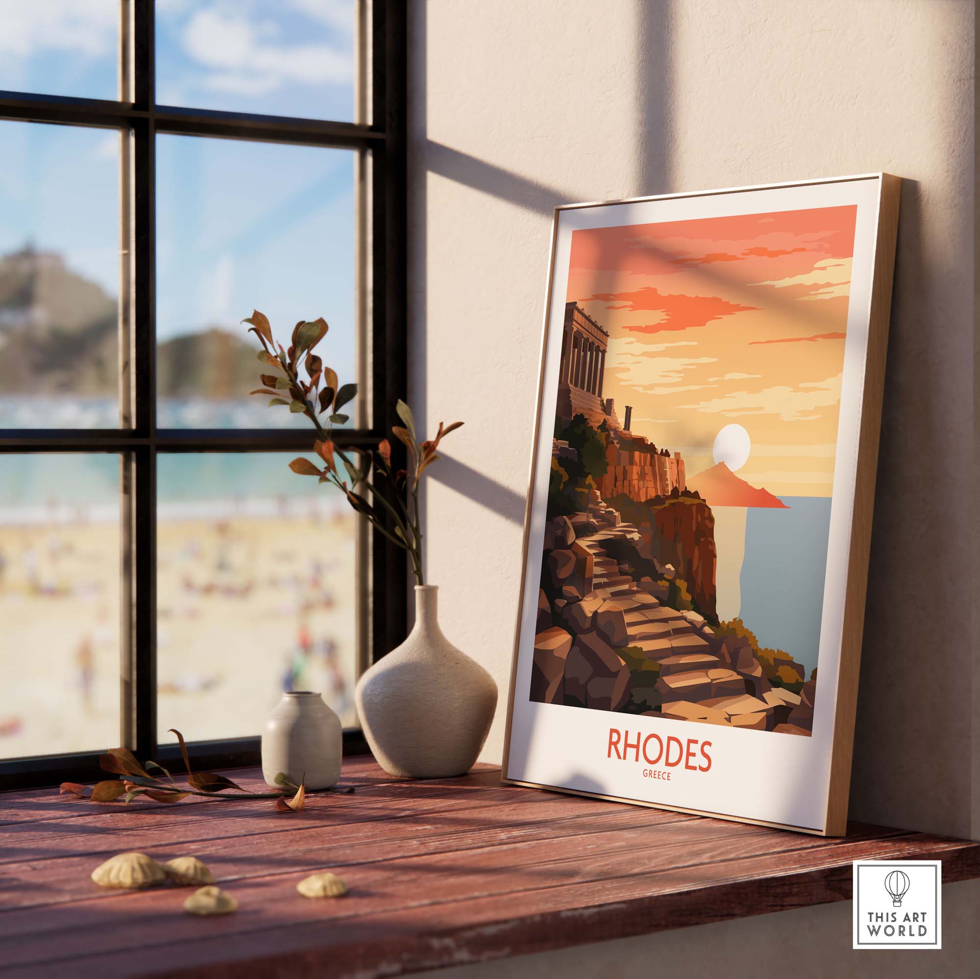 Rhodes Island Greece Poster