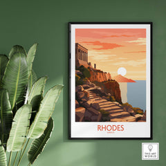 Rhodes Island Greece Poster