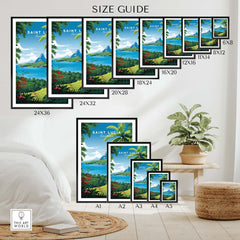 Saint Lucia Print