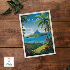 Saint Lucia Print
