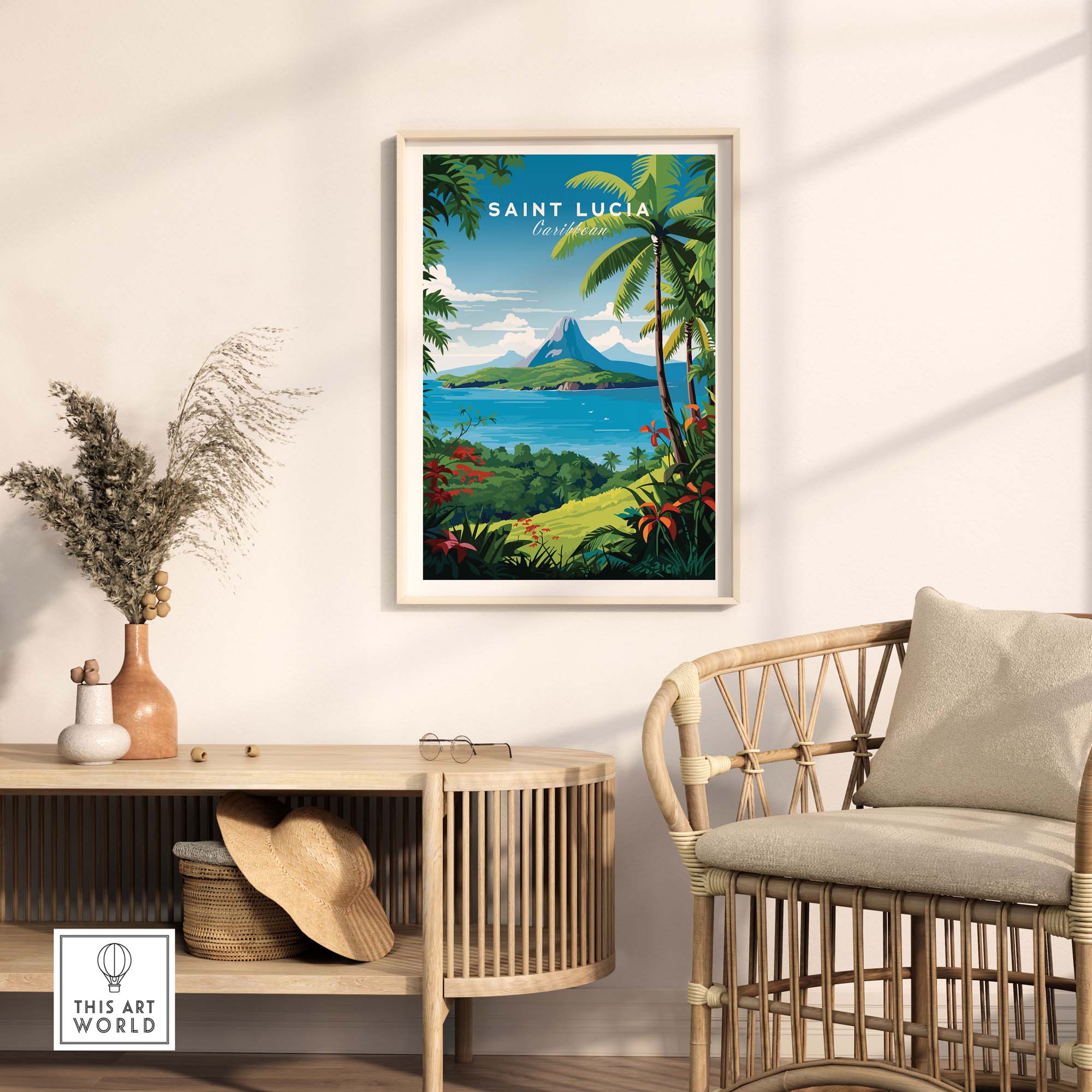 Saint Lucia Print