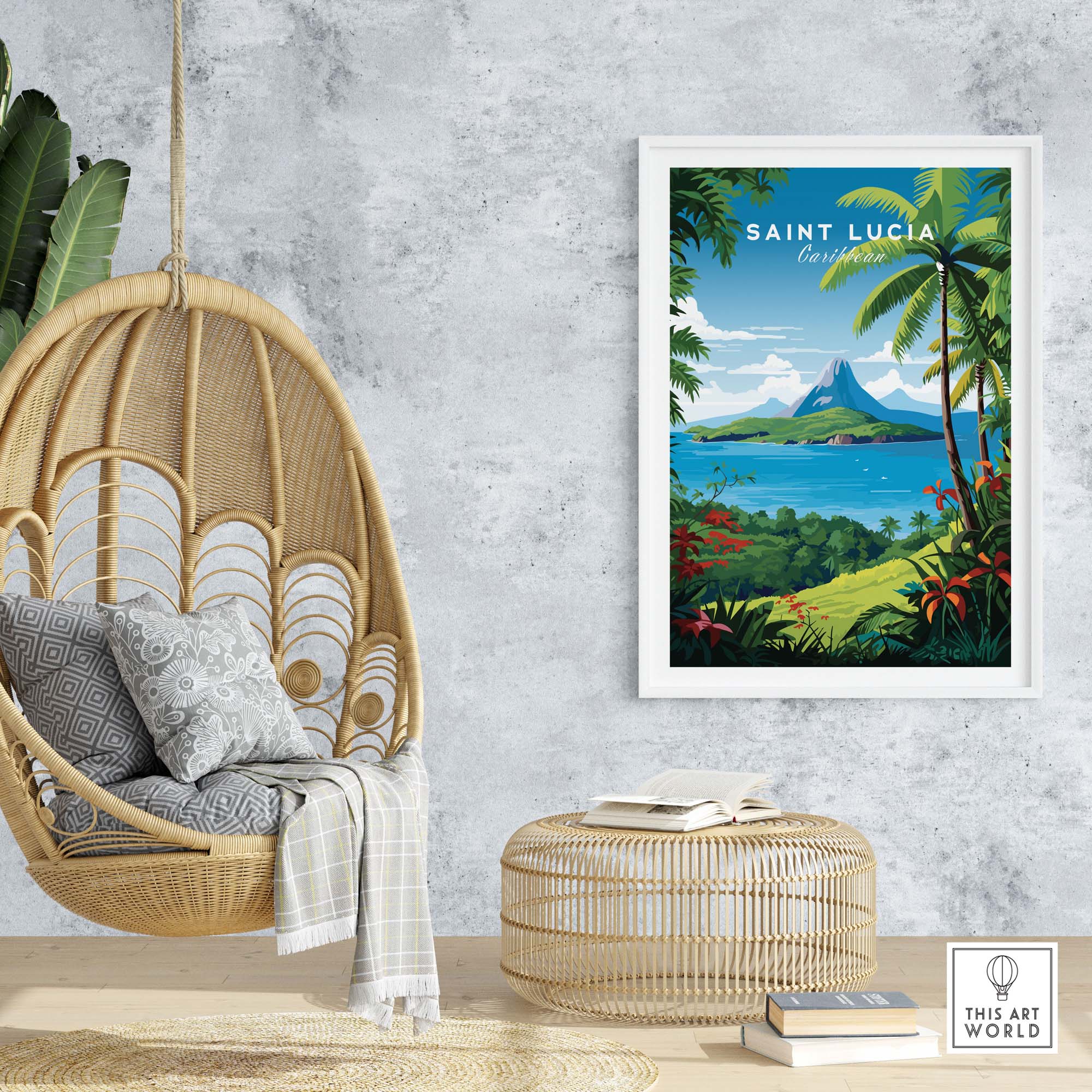 Saint Lucia Print