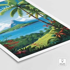 Saint Lucia Print