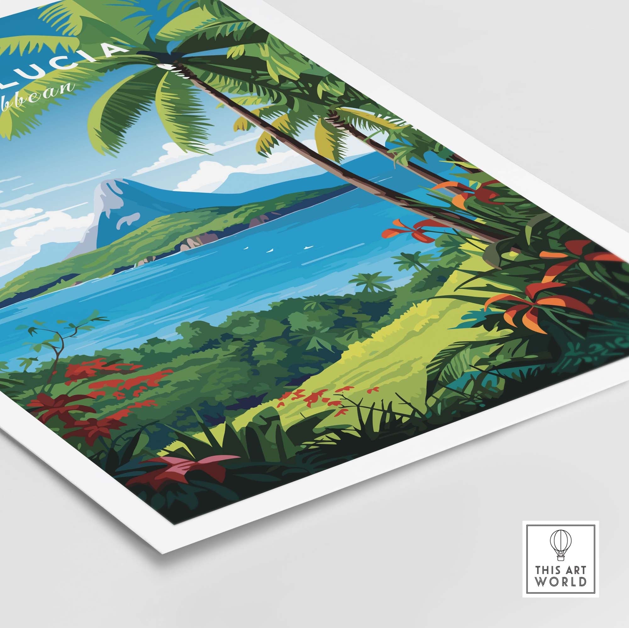 Saint Lucia Print