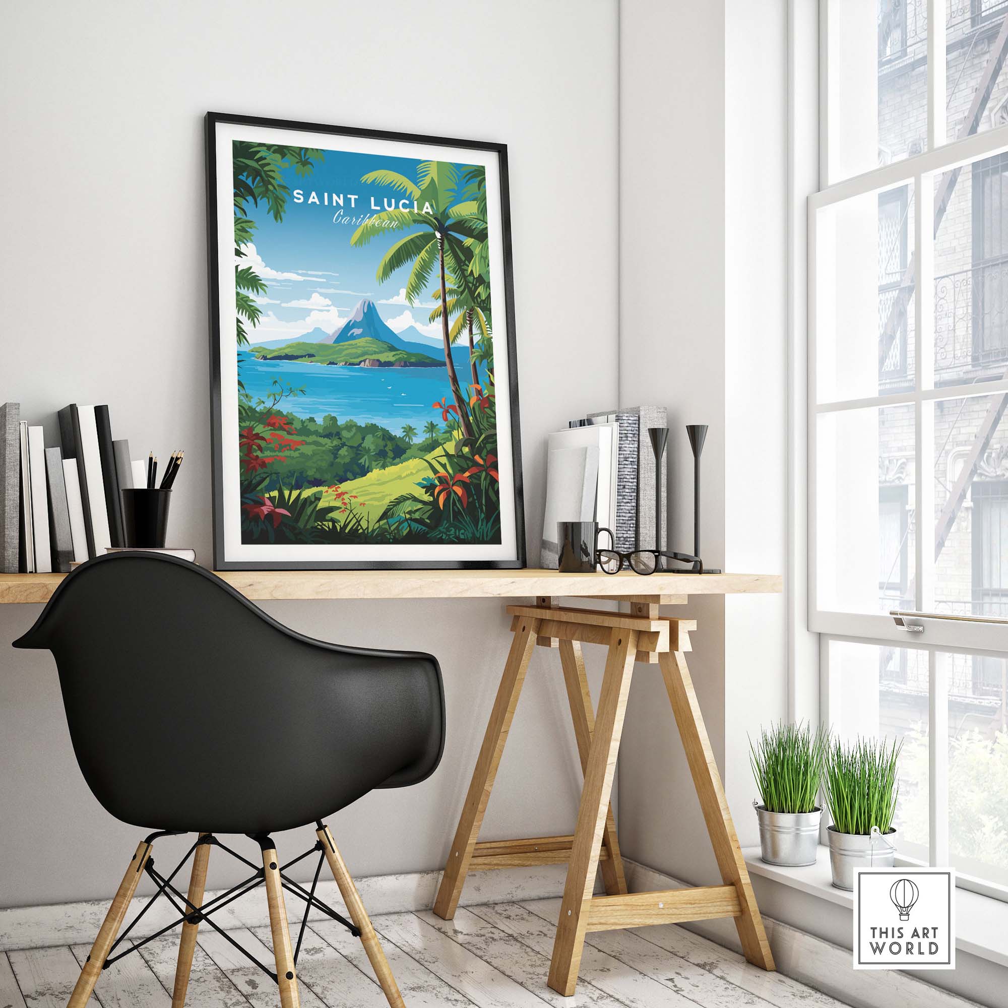 Saint Lucia Print