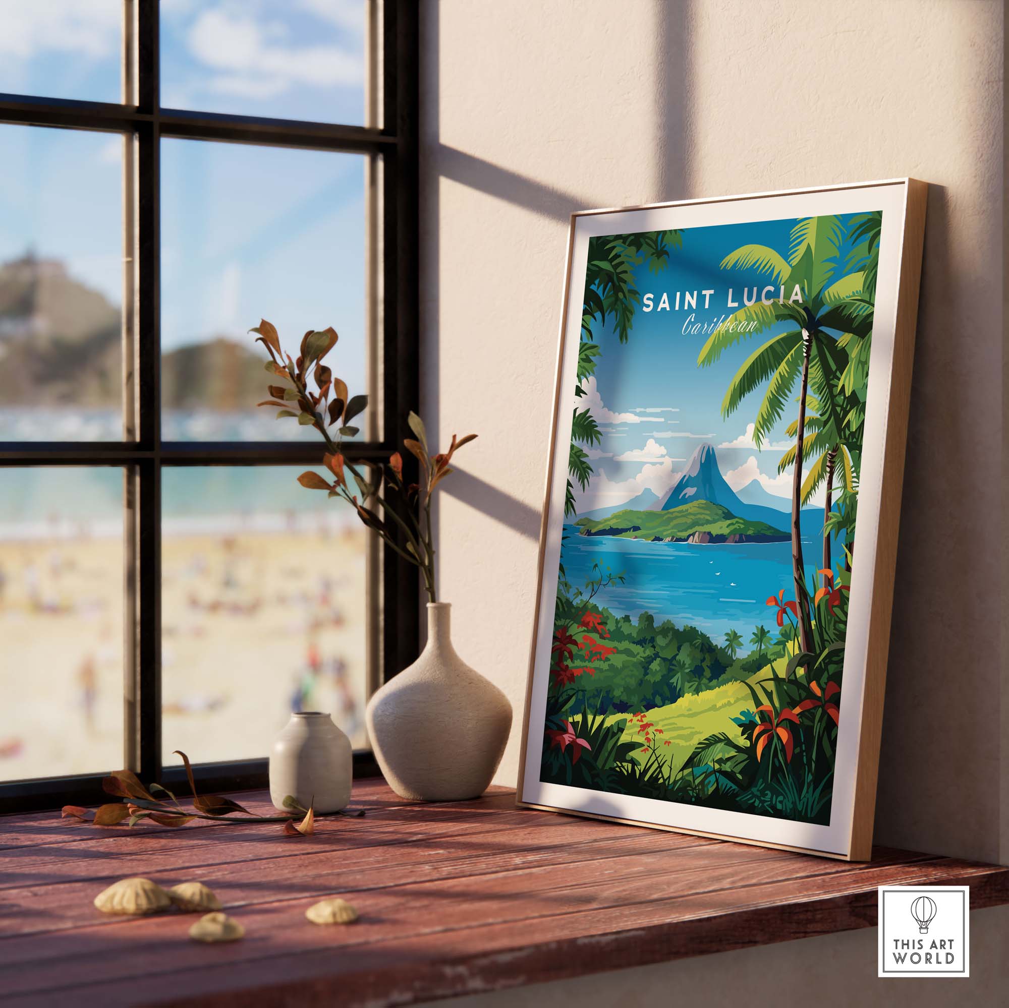 Saint Lucia Print