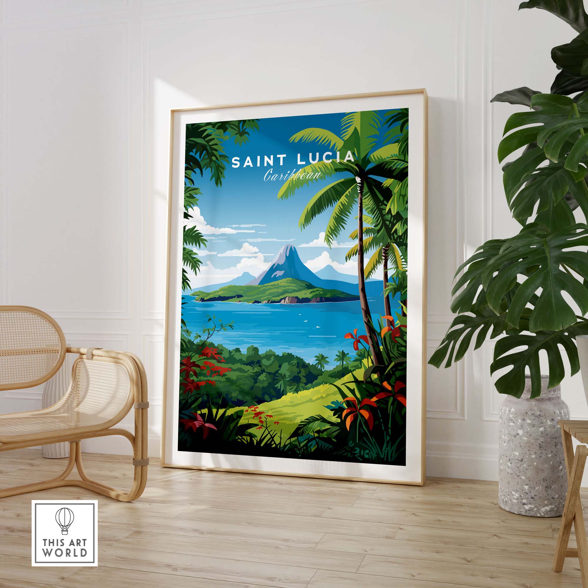 Saint Lucia Print
