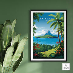 Saint Lucia Print